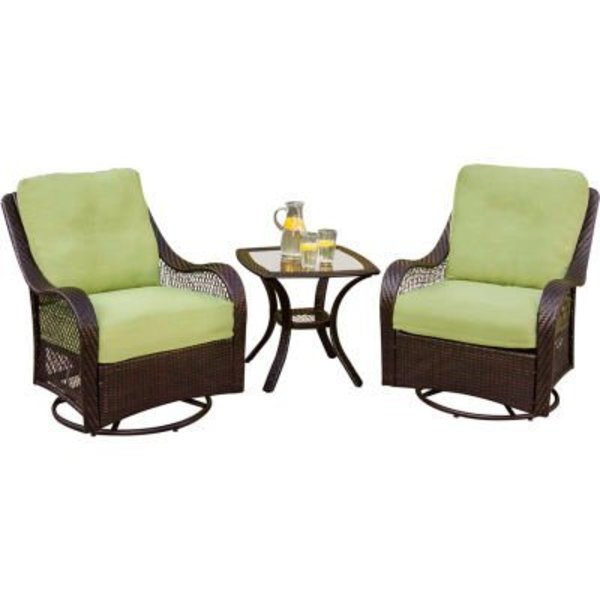 Almo Fulfillment Services Llc Hanover® Orleans 3 Piece Outdoor Patio Set ORLEANS3PCSW